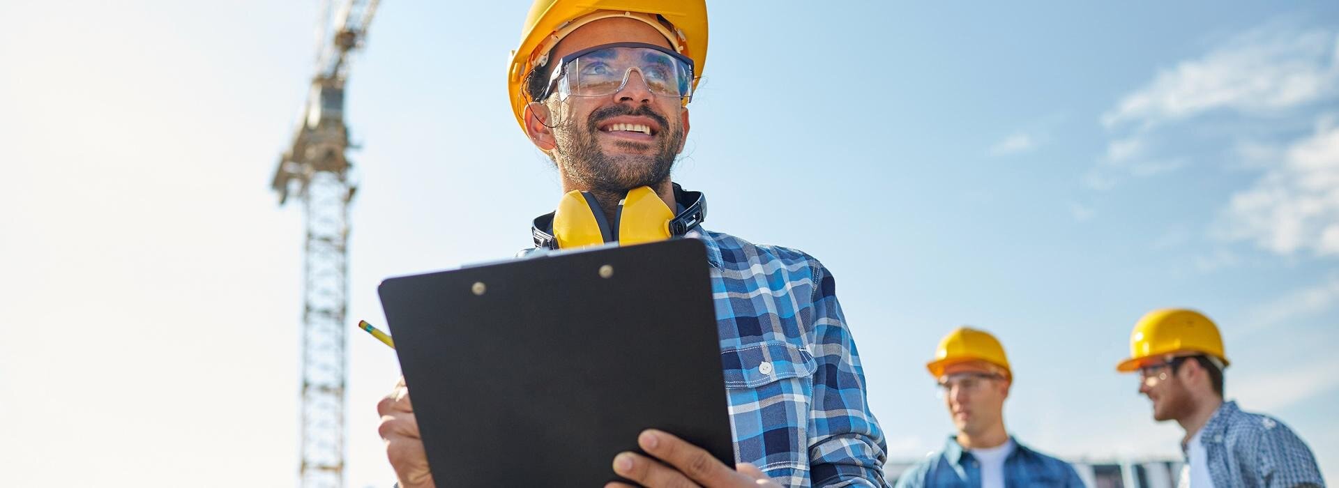 Developer with clipboard